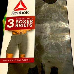 Reebok boxer briefs, long length, size 3xl, new in package, 3 pair.